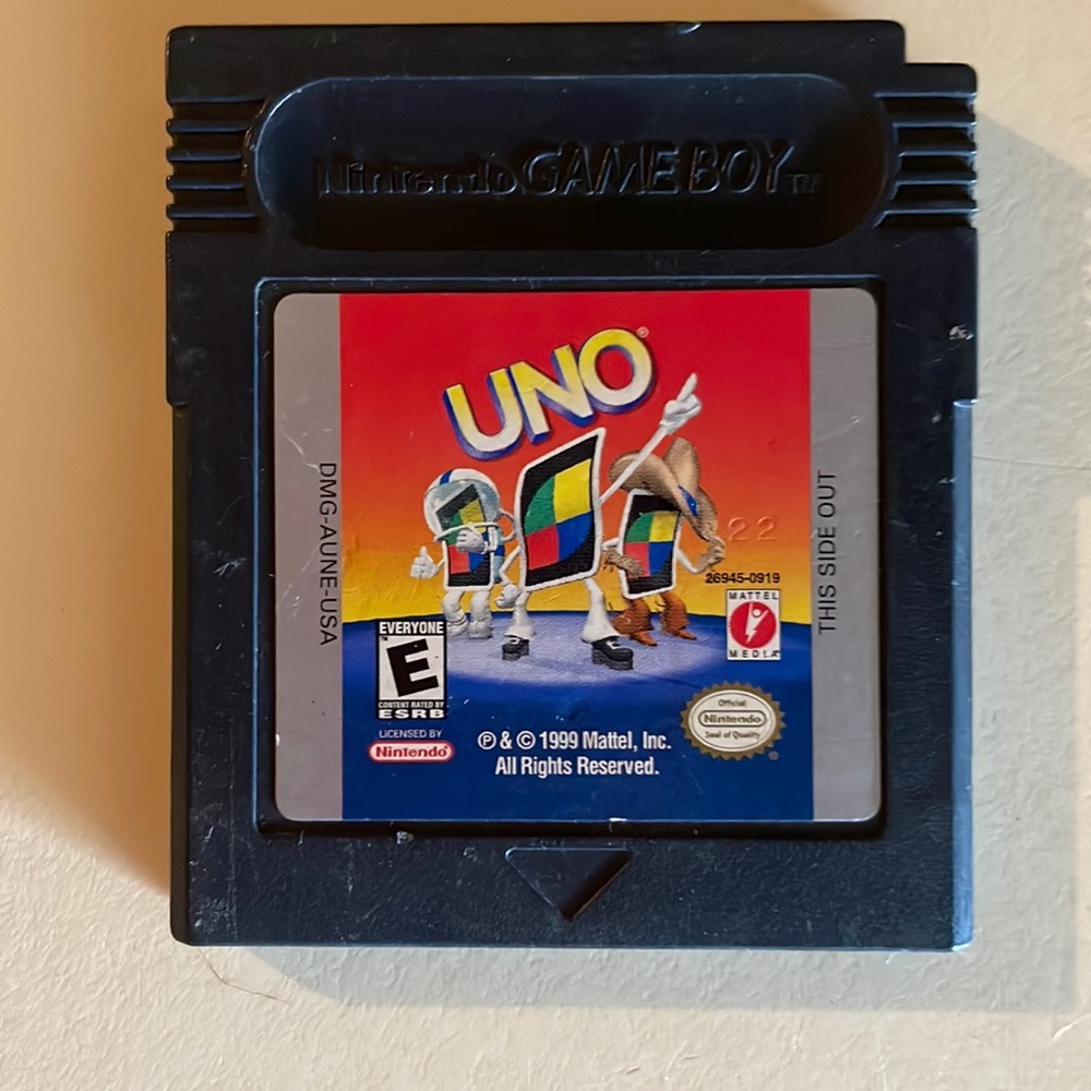 Originally Gameboy UNO game